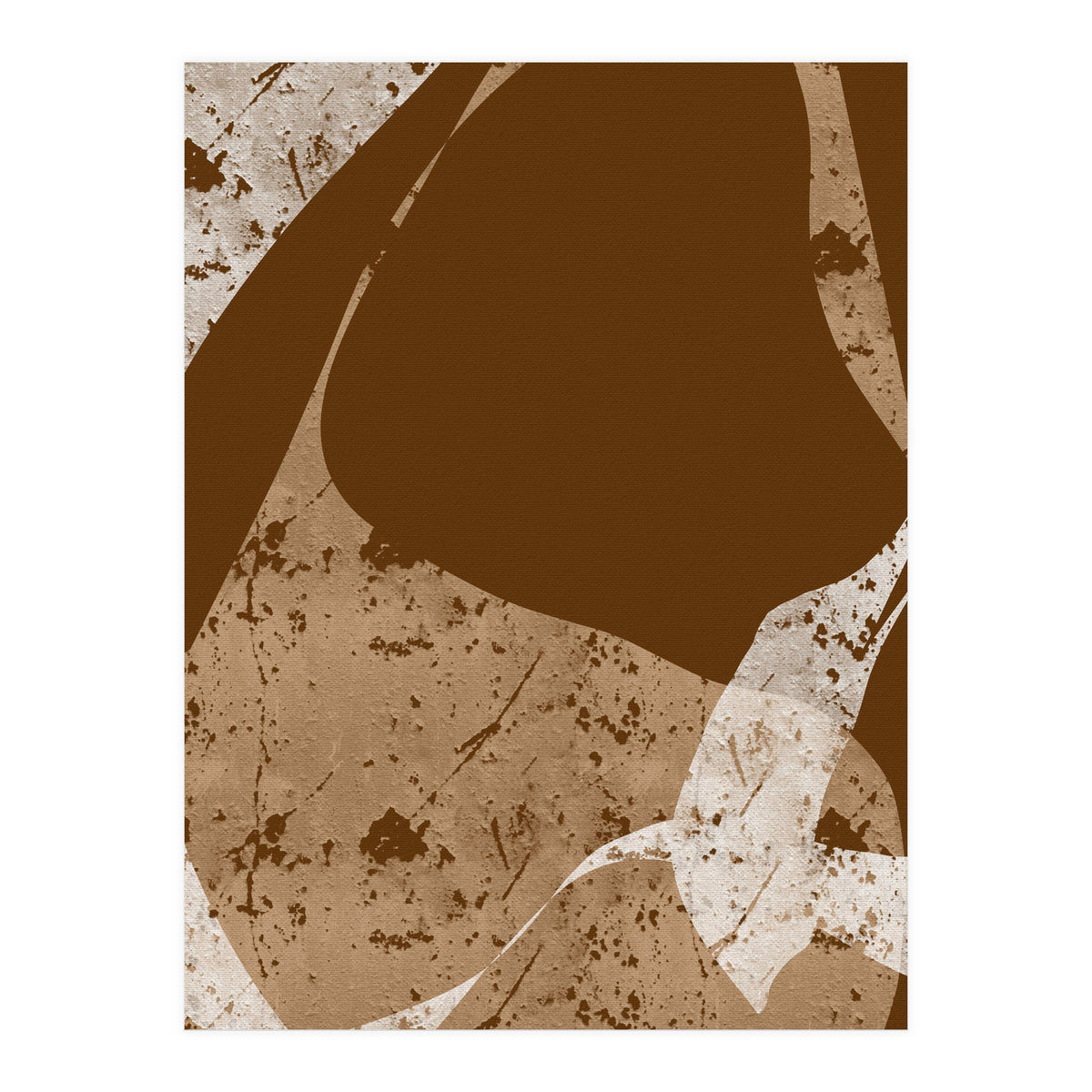 Brown Abstract Minimalist (Print Only)