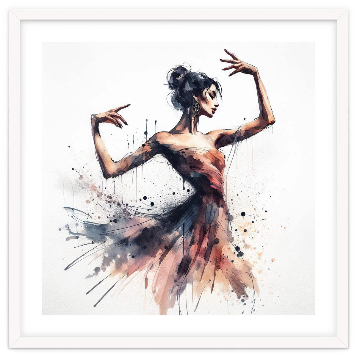 Watercolor Ballet Dancer #1