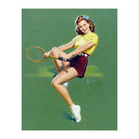 Pinup Tennis Player (Print Only)