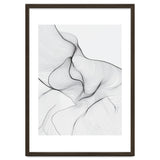 Abstract Black And White Flowing Lines Organic Form thumbnail