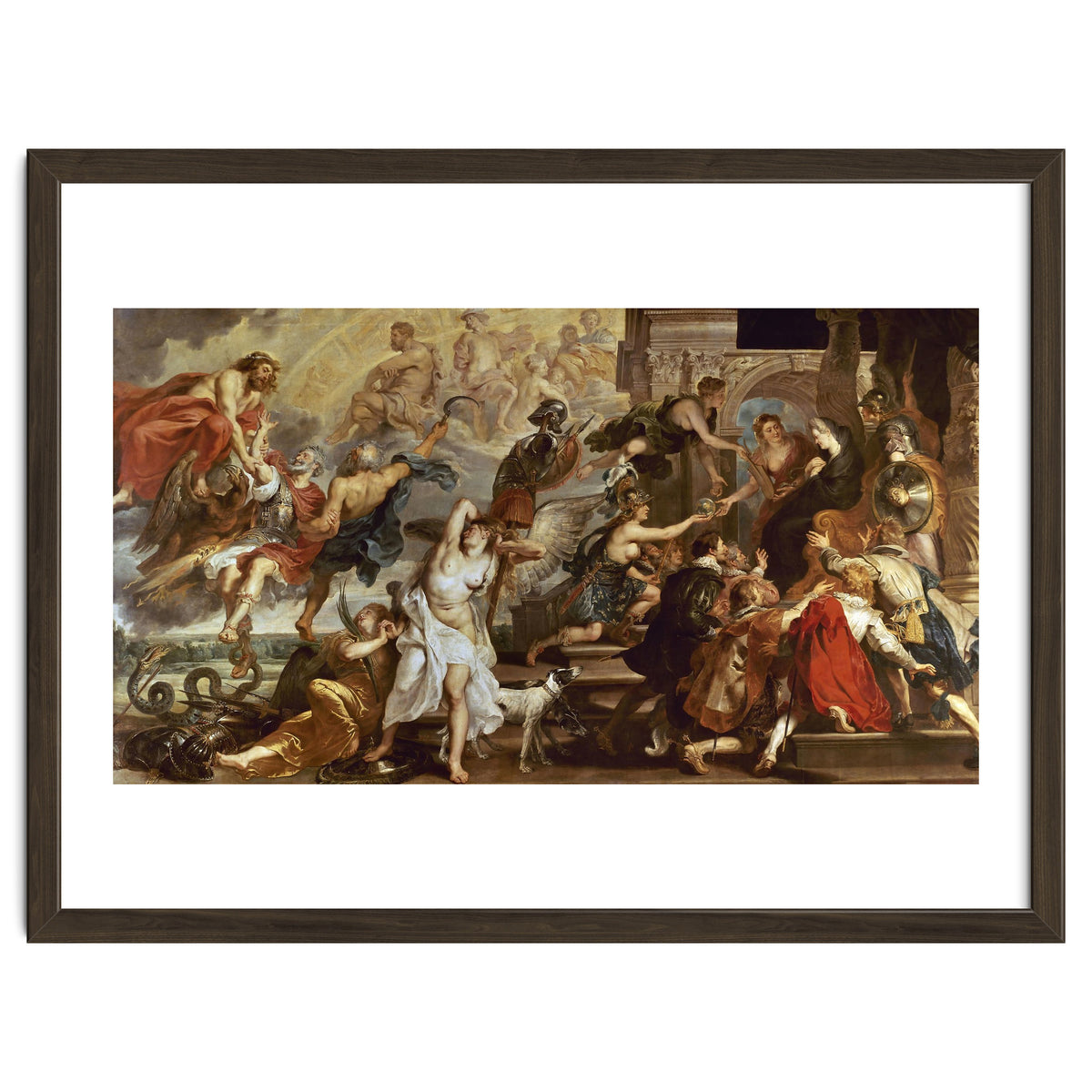 Apotheosis of Henry IV of France (and Henry III of NAvarra from 1562 to 1610) and Regency of Mari...