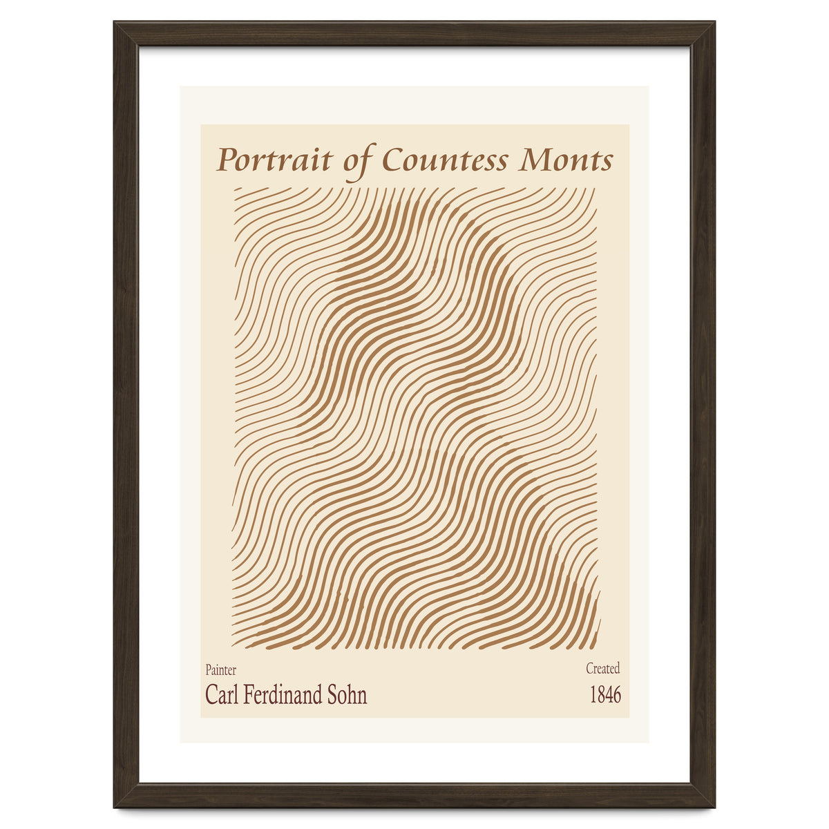 Portrait Of Countess Monts (1846) – Carl Ferdinand Sohn (german, 1805 1867)