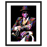 John Lee Hooker American Blues Musician Legend Colorful Art thumbnail