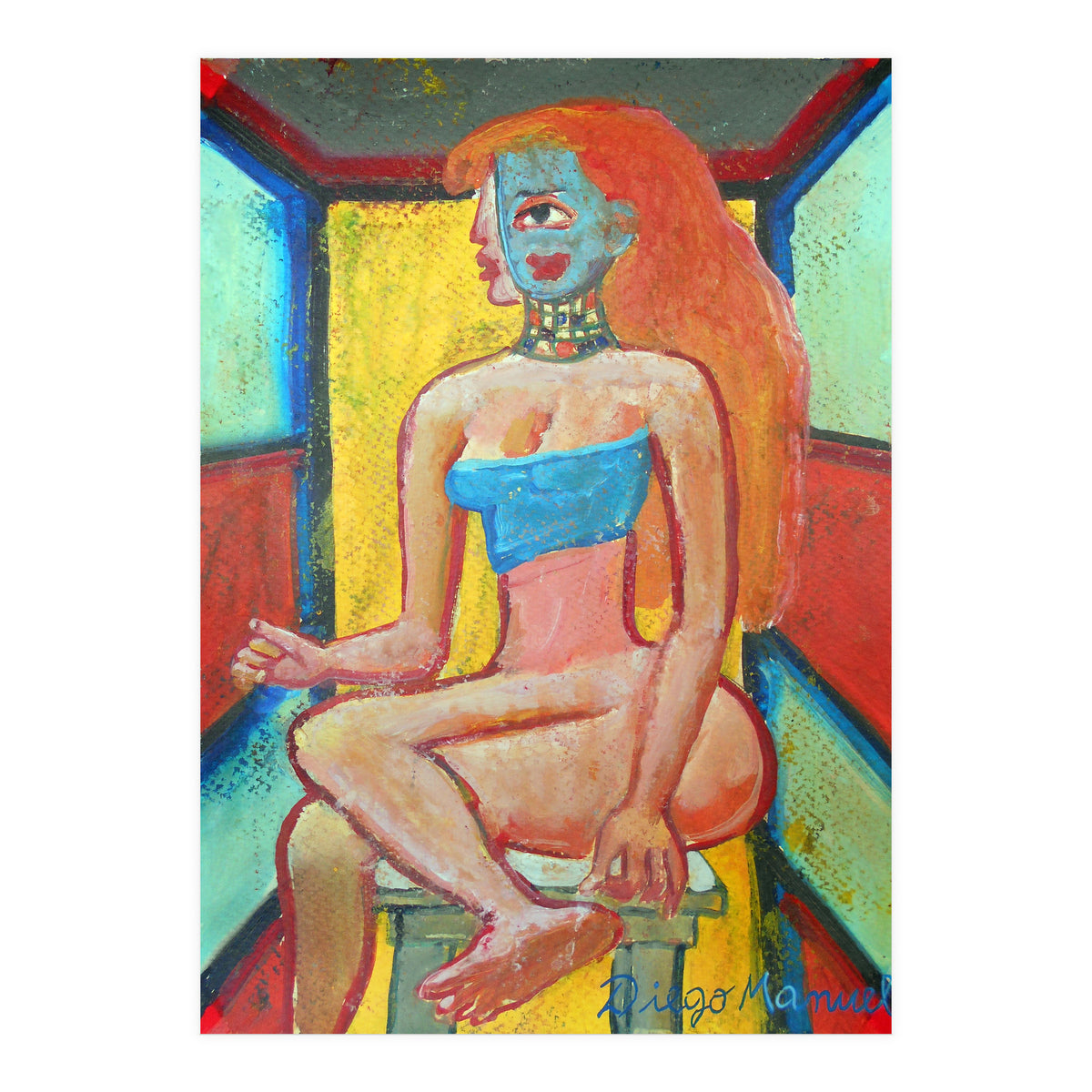 Mujer En La Silla 22 (Print Only)