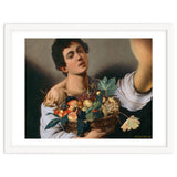 Boy With A Basket Of Fruit - Caravaggio - Selfie thumbnail