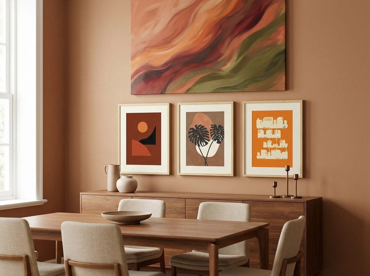 Desert Bloom Hues Gallery Wall Set arrangement