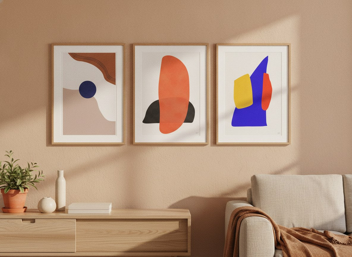 Urban Geometrics Gallery Wall Set arrangement