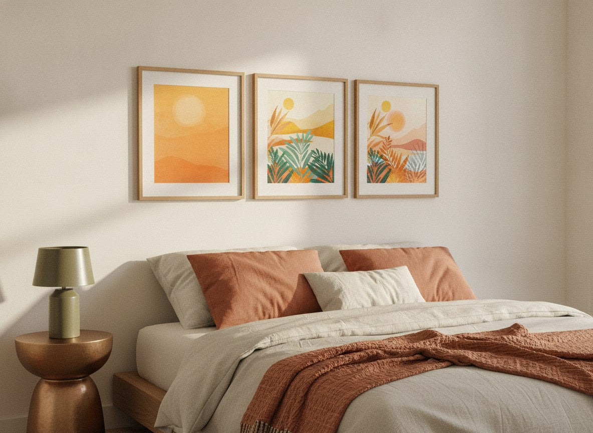 Earthy Echoes Gallery Wall Set arrangement
