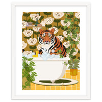 Tiger in Retro Bathroom