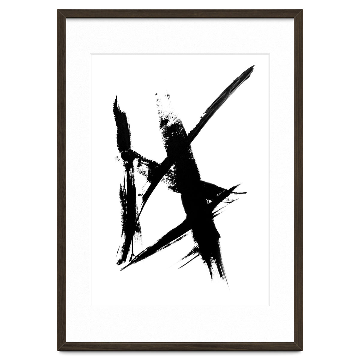 Abstract Brushstroke Print