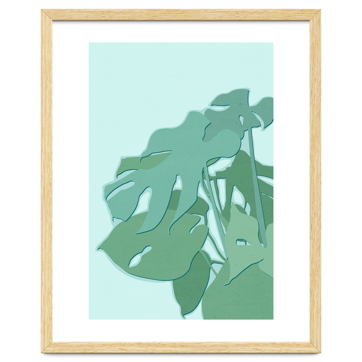 Minimal Monstera Leaves - Greener Eden
