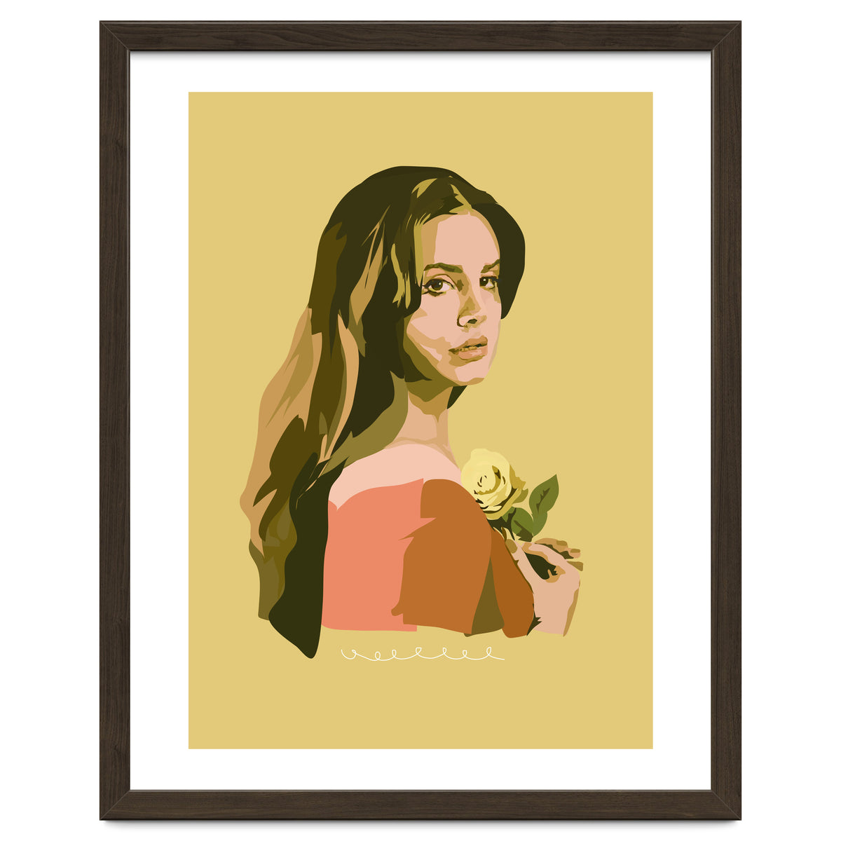 Lana Del Rey With Rose