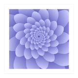 3 D Modern Purple Floral (Print Only) thumbnail