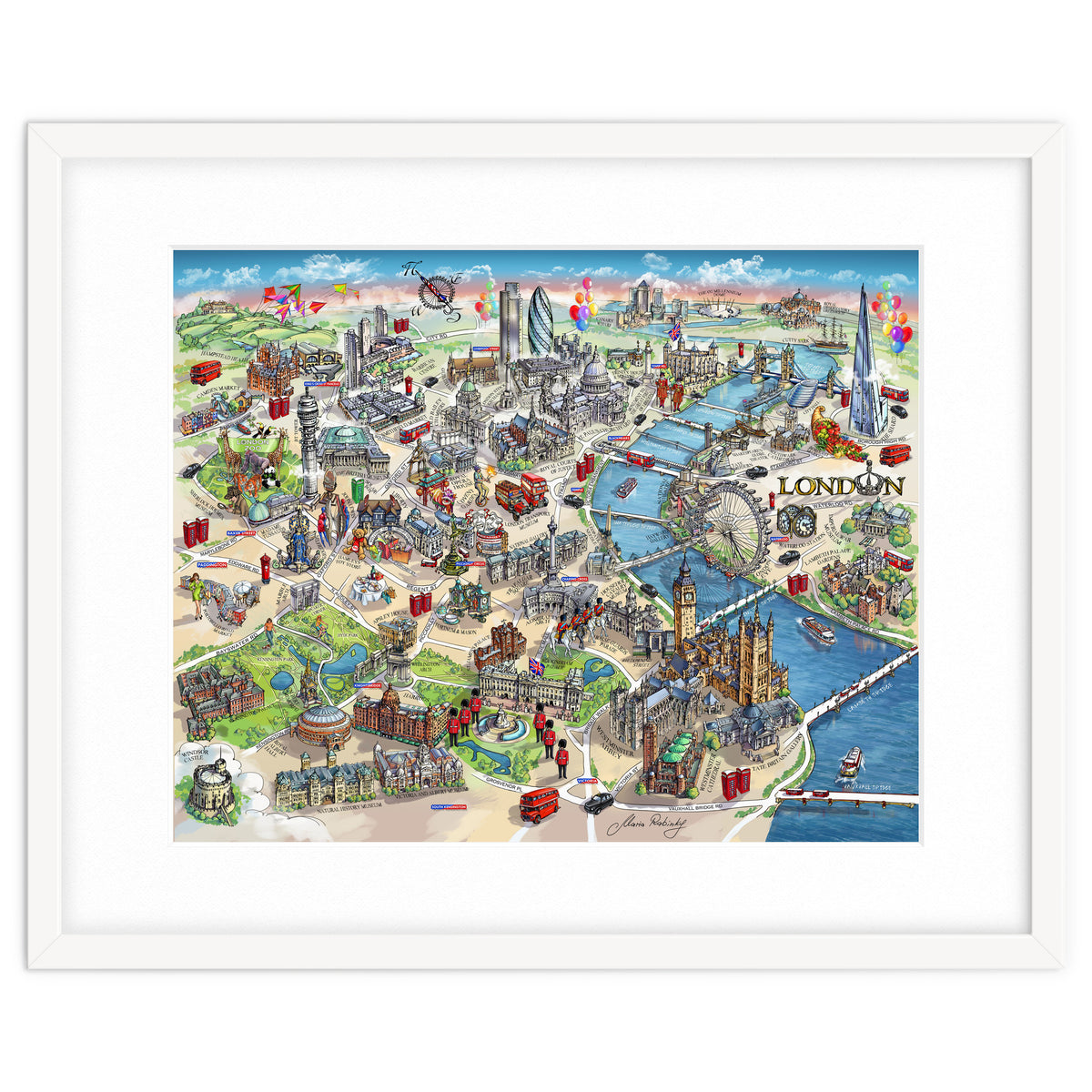 London Map Illustration