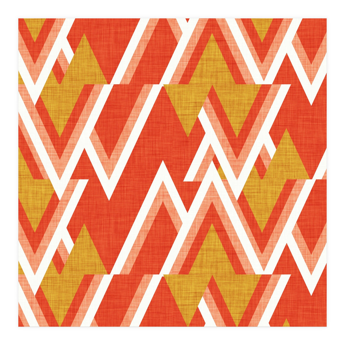 New Mid Mod Woods Red  (Print Only)