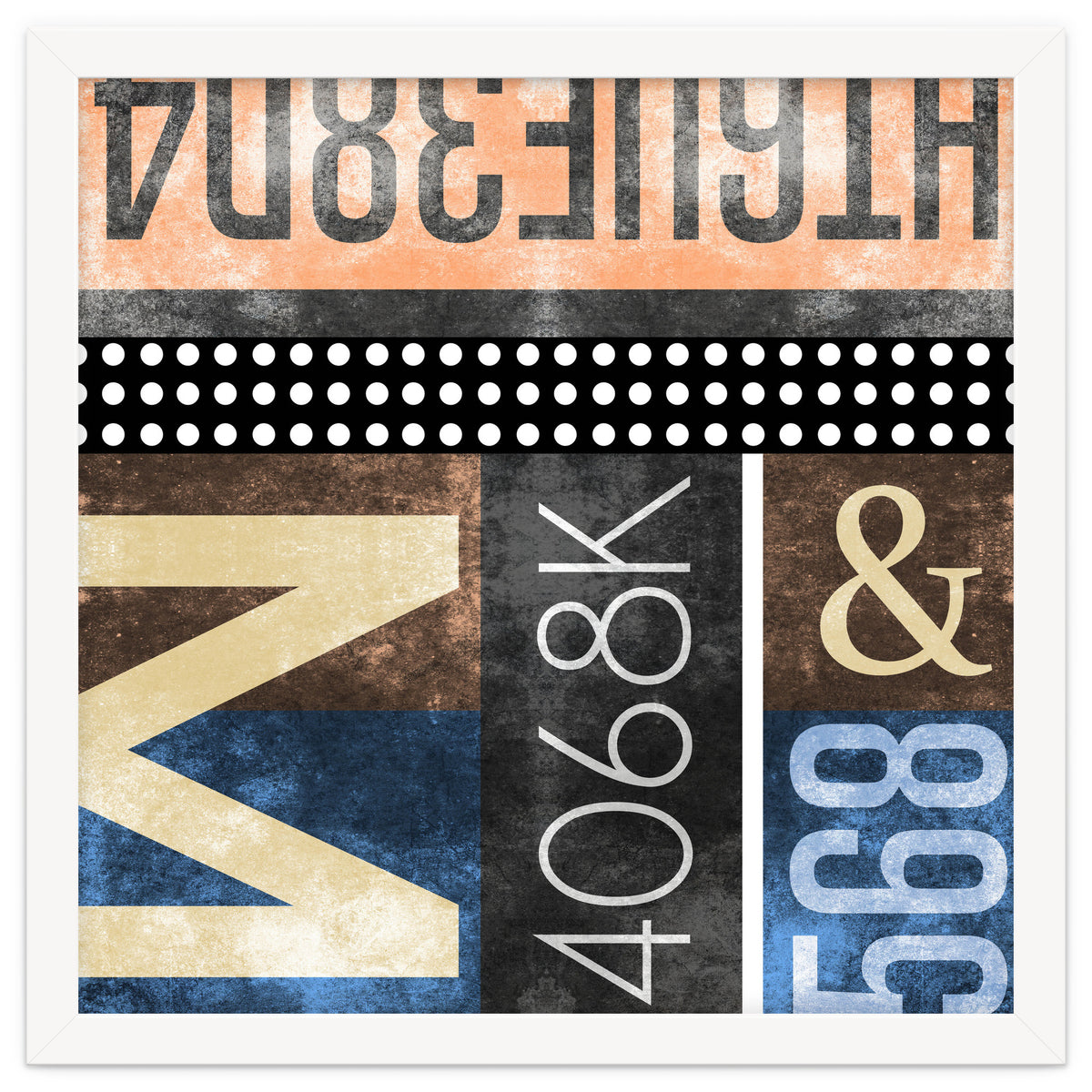 Typographic Industrial Abstract - M