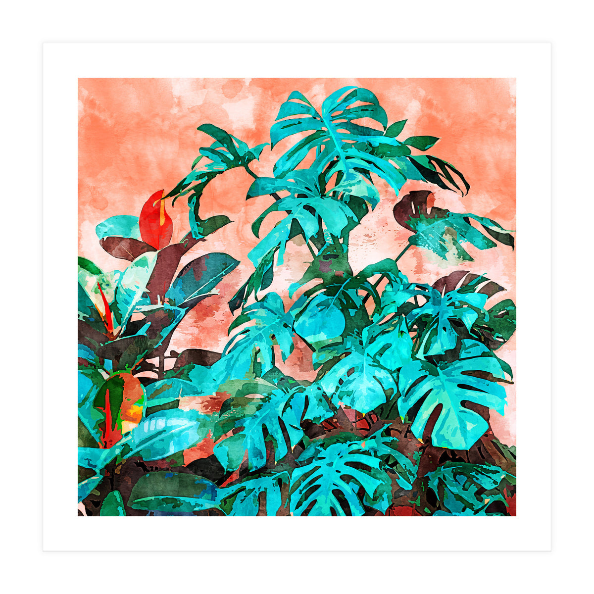 Monstera In My Backyard (Print Only)