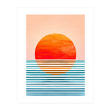 Geometric Minimalist Sunset (Print Only) thumbnail