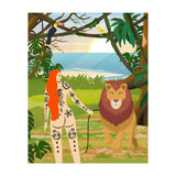 Tattooed Girl with Lion (Print Only) thumbnail