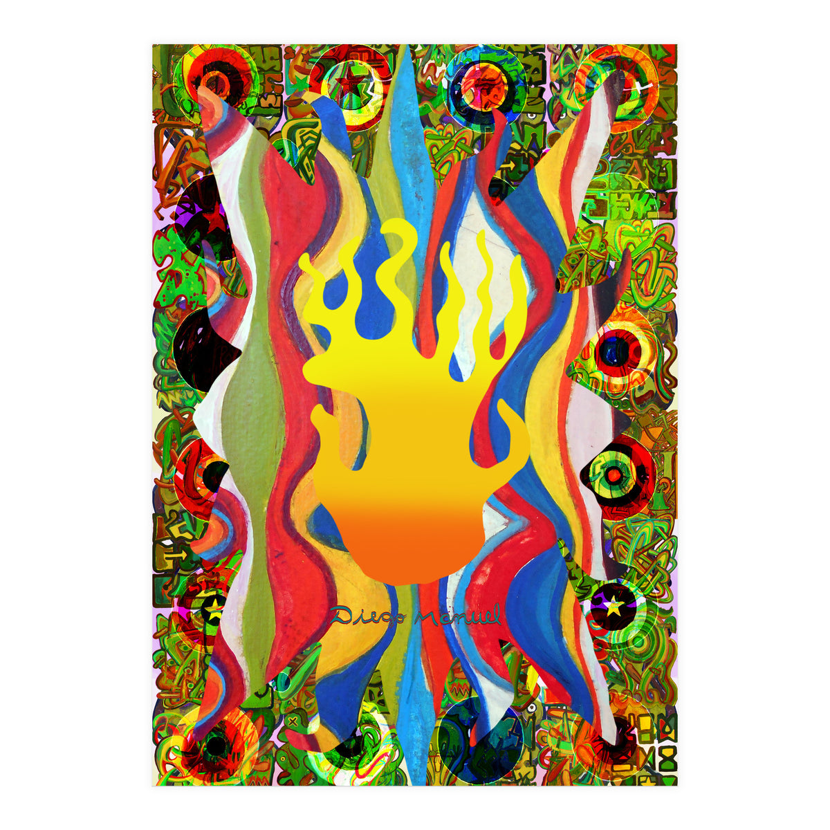 Fuego Y Graffiti 10 (Print Only)