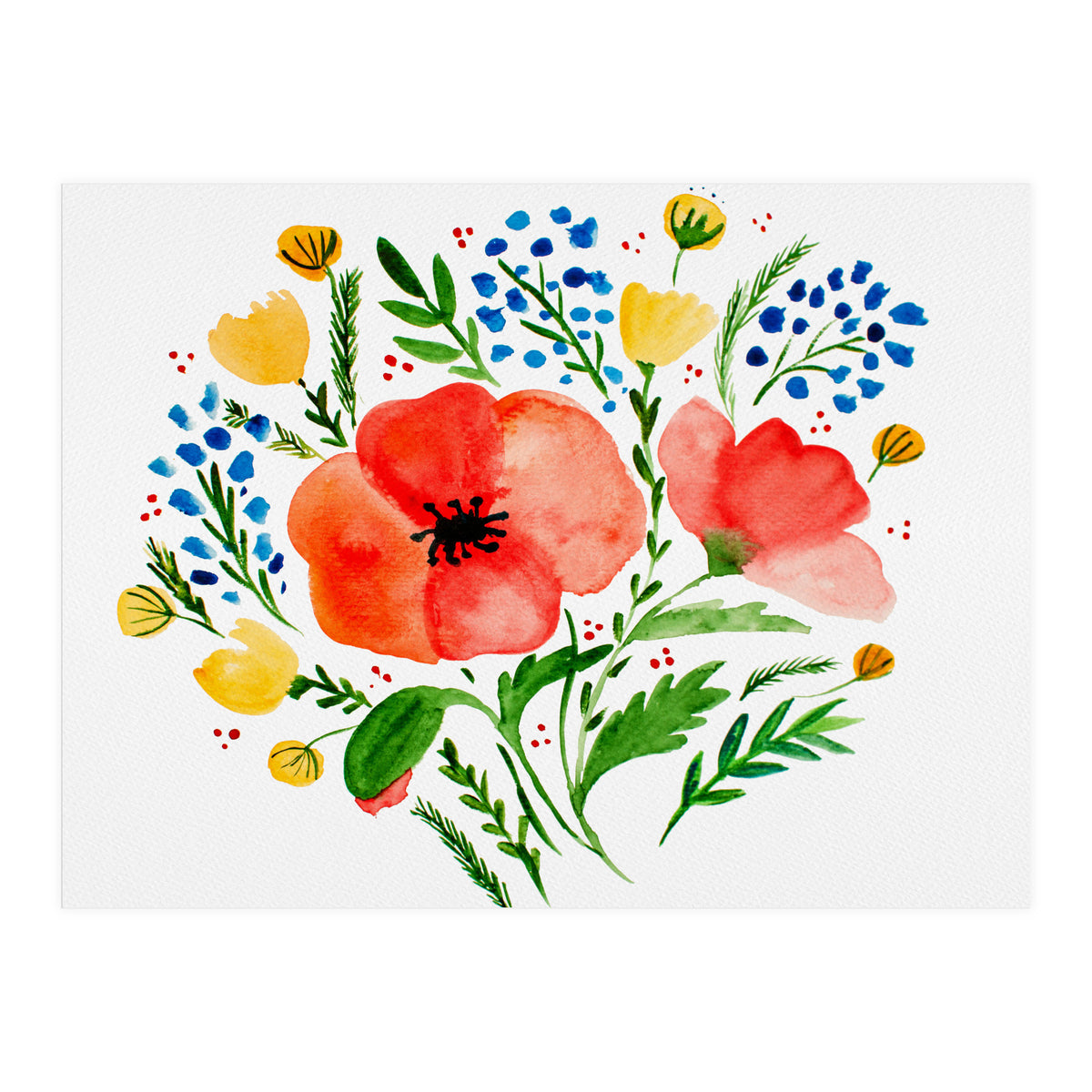 Red Poppies (Print Only)