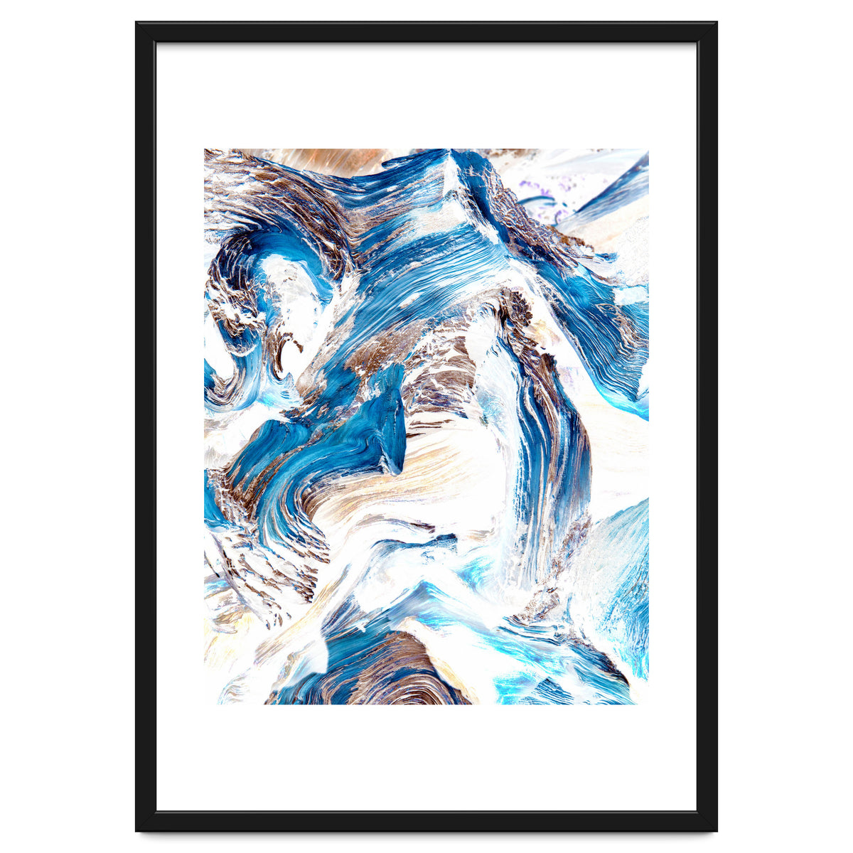 Clarity | Abstract Ocean Earth Sea Graphic | Scandinavian Nature Sky Waves Space