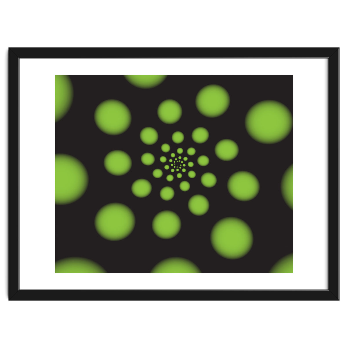Green Spiral Dots