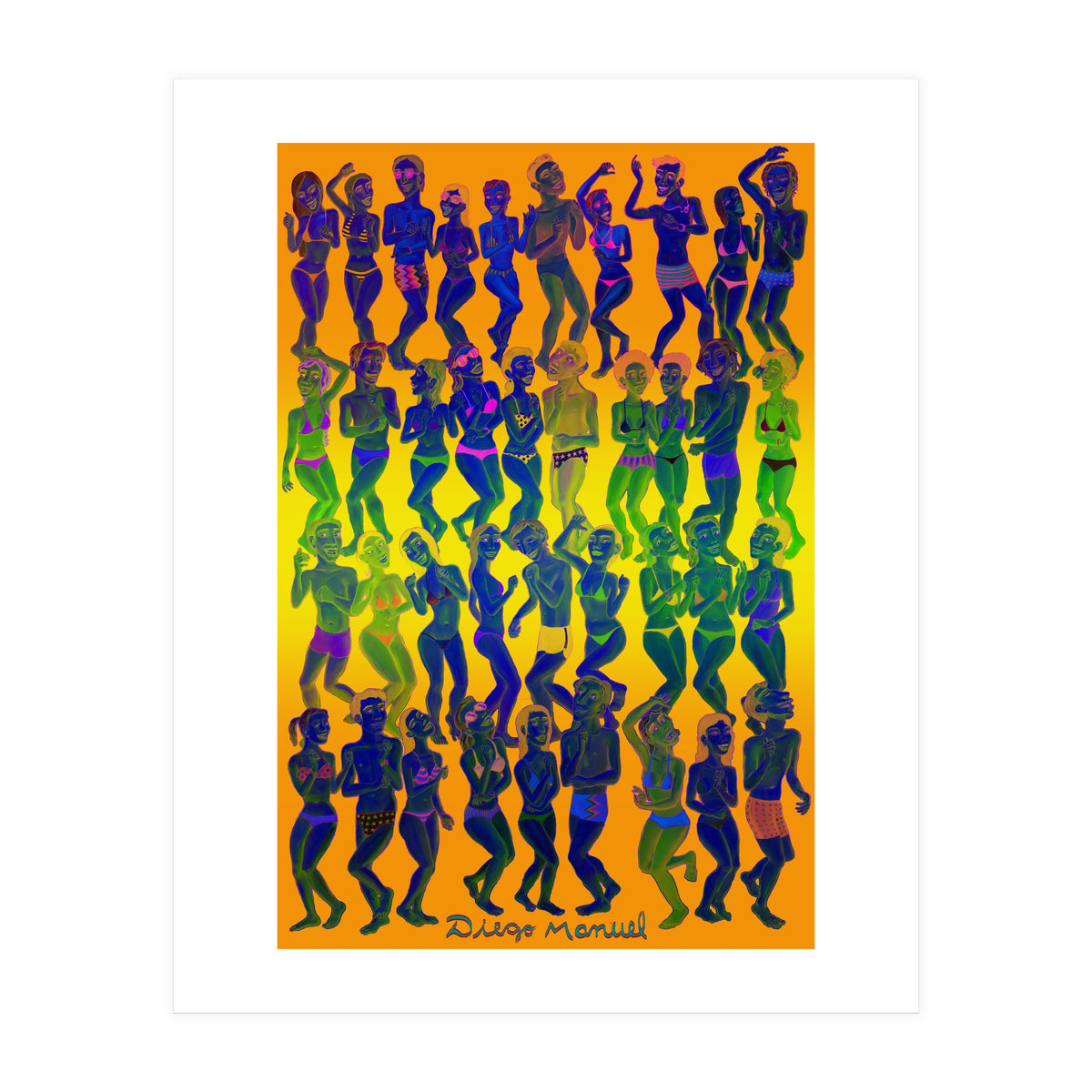 Bailando En La Playa 1 (Print Only)