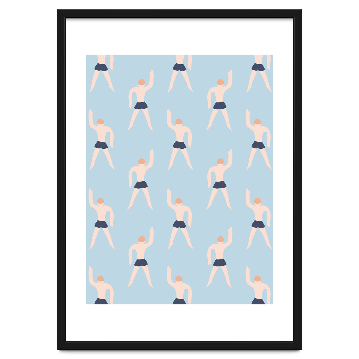 Swimming Boy Pattern