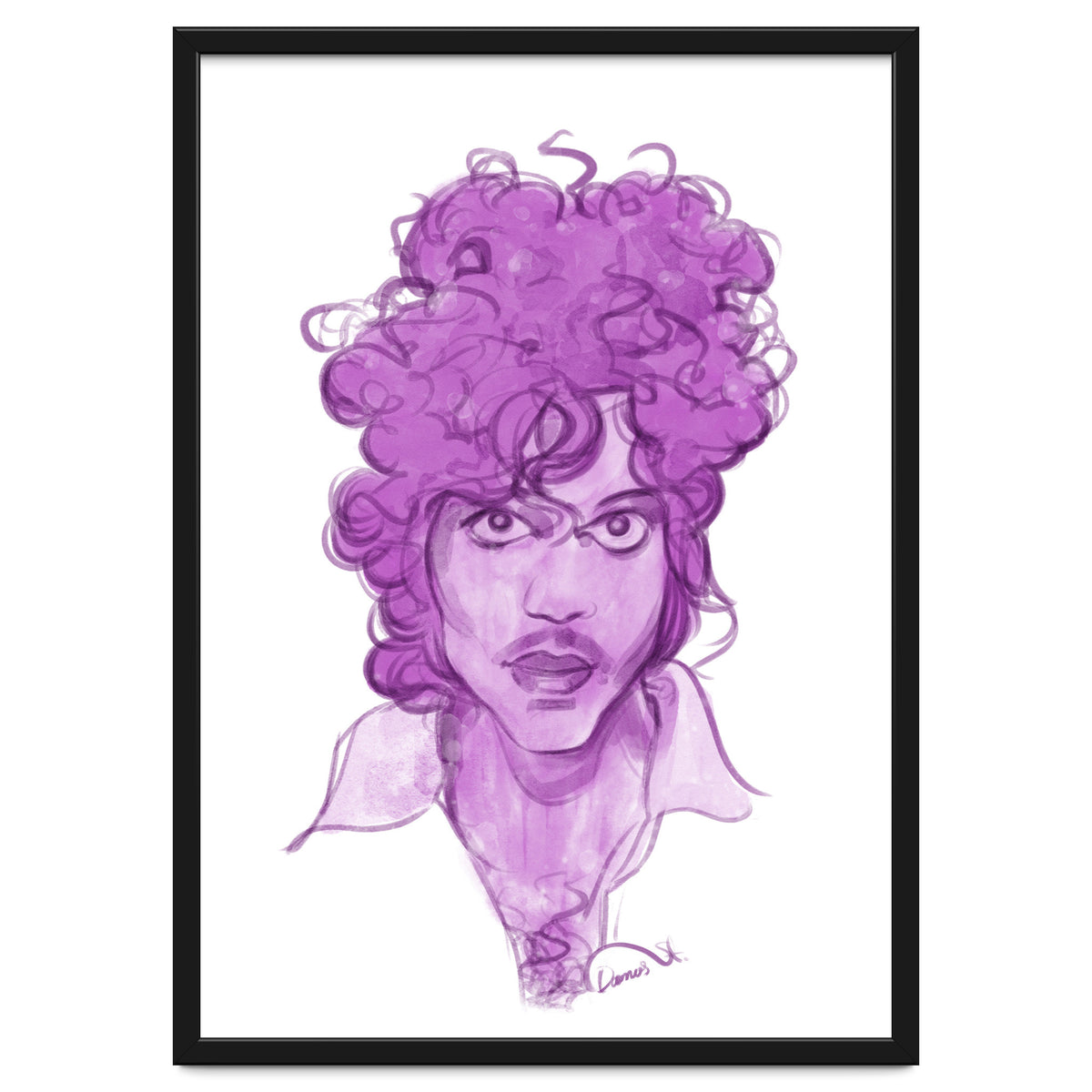 Prince Watercolor illustration