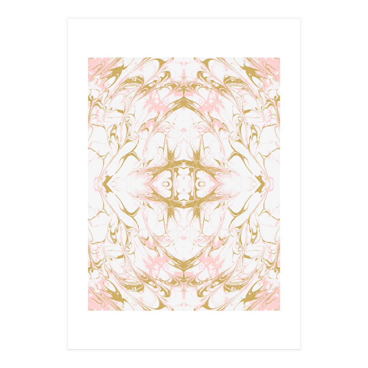 Pink mosaic marble 02 (Print Only)