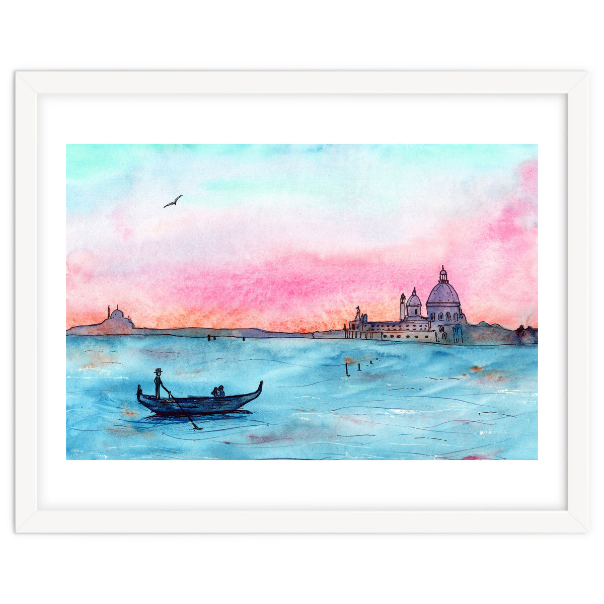 Sunset in Venice || watercolor