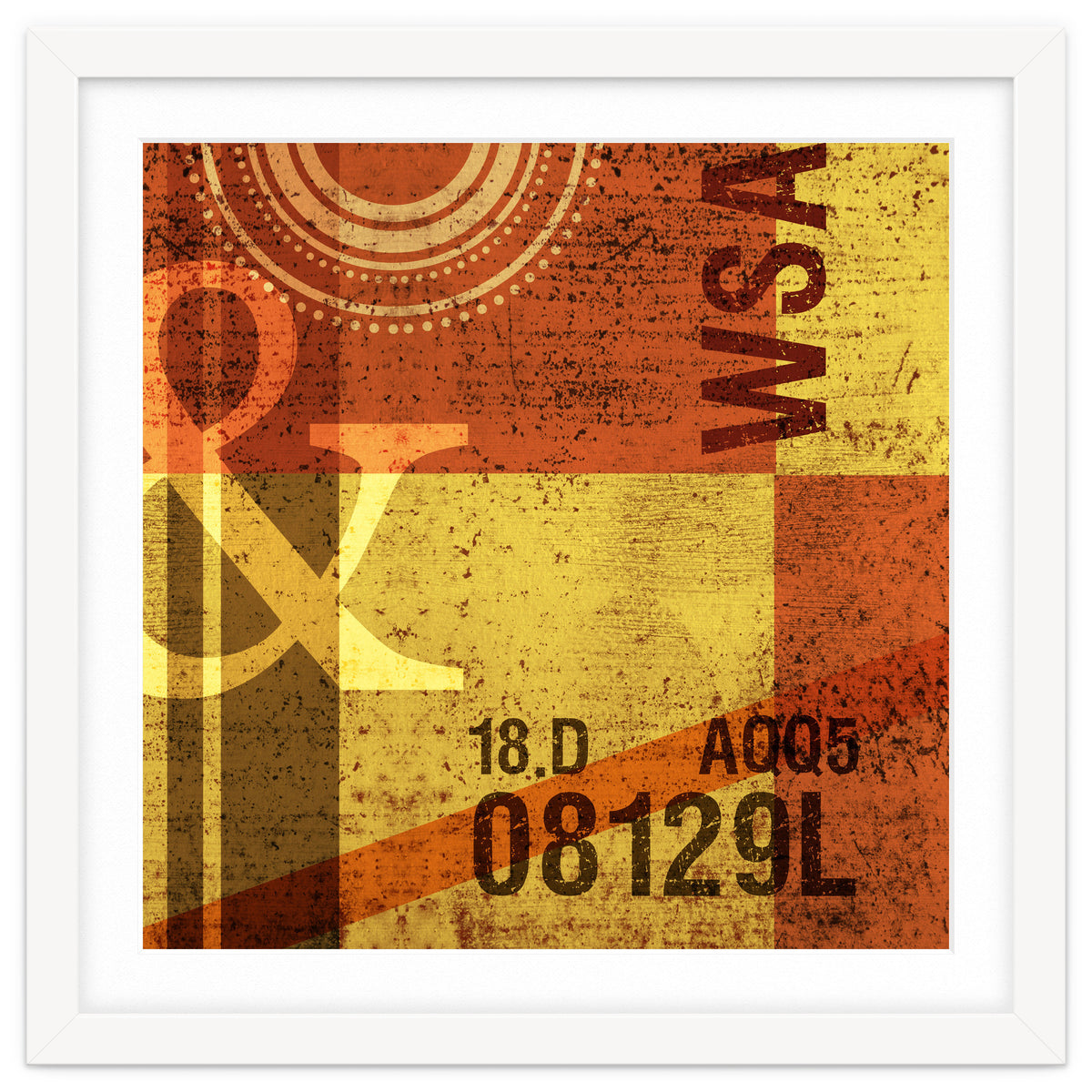 Abstract Industrial Yellow