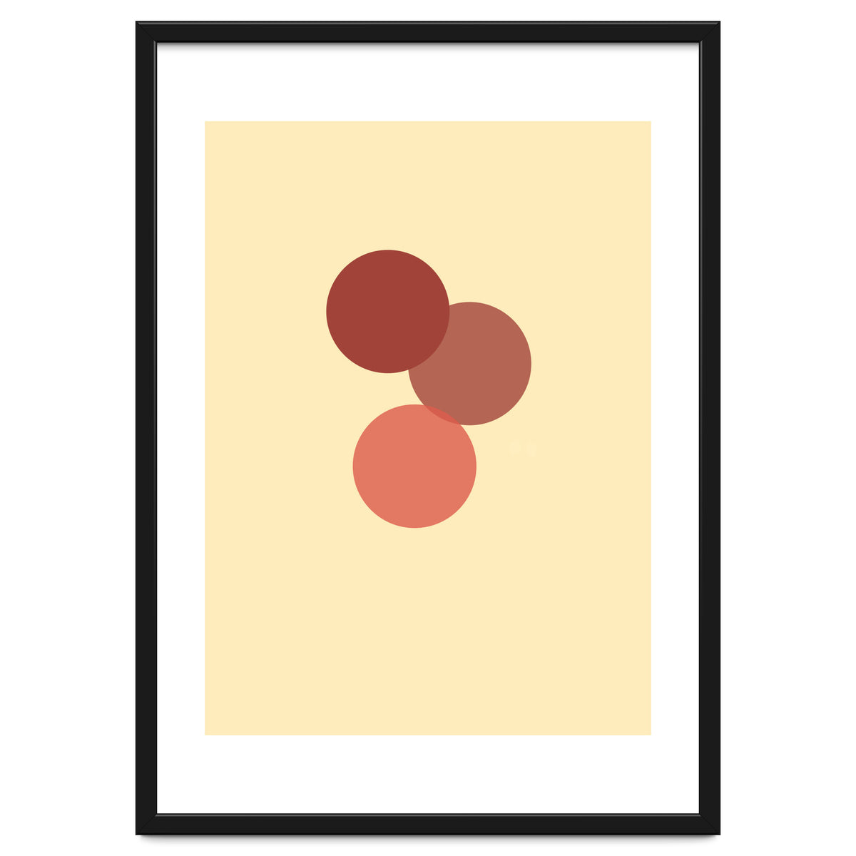 Red circles abstract