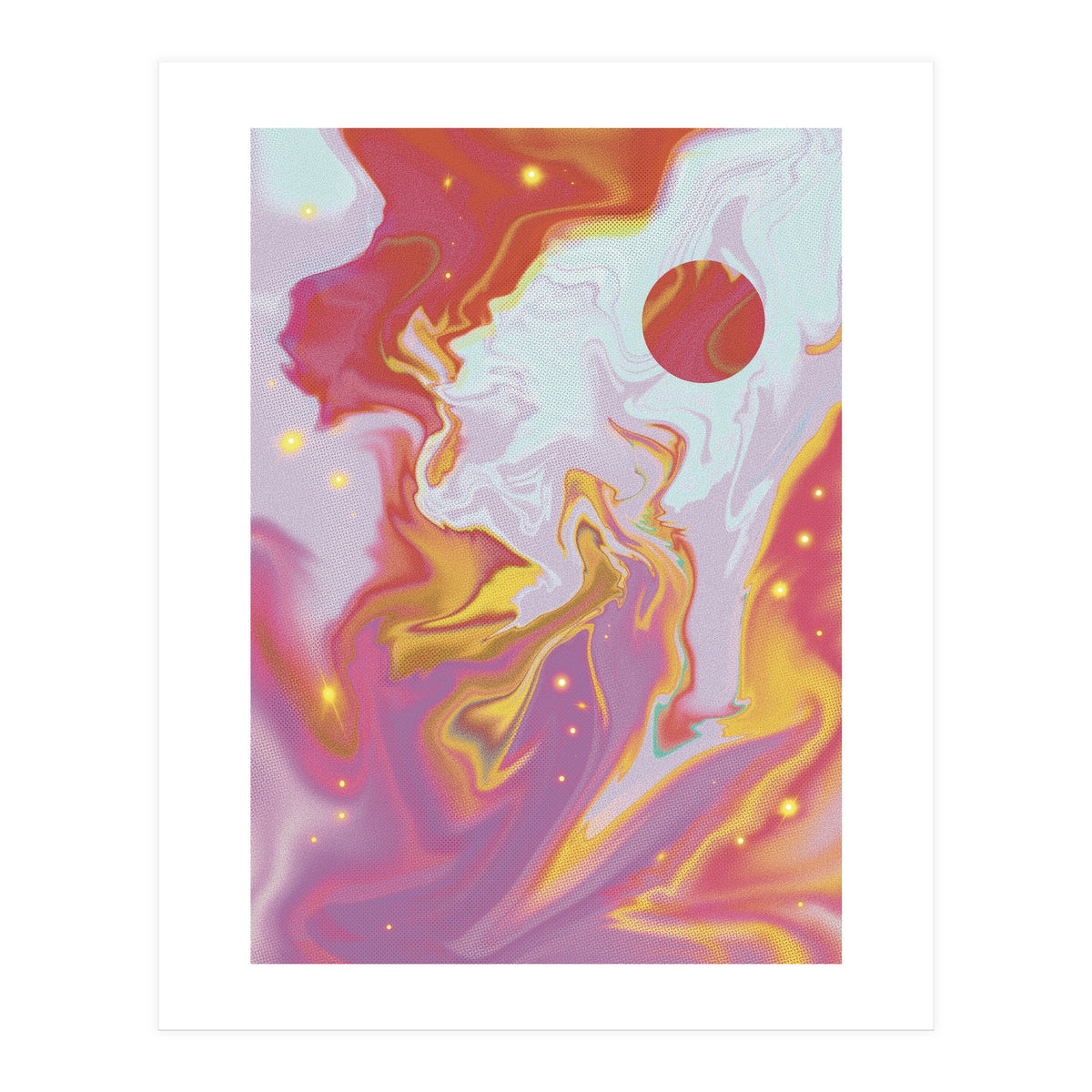 Red Planet Mars Space Marble (Print Only)