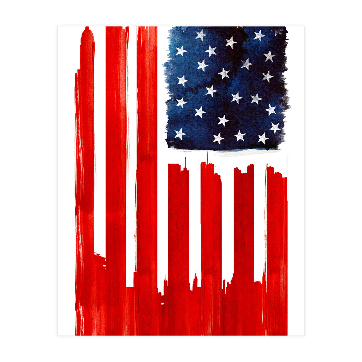 Stars And Buildings (Print Only)