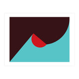 Geometric Shapes No. 8 - blue, purple & red (Print Only) thumbnail