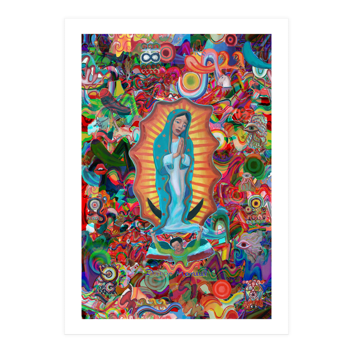 Virgen Y Graffiti 17 (Print Only)