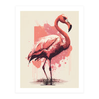 Flamingo Painting (Print Only)