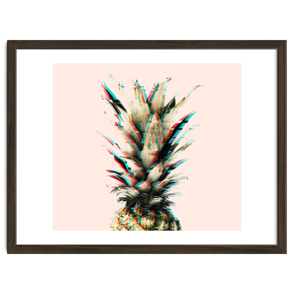 Glitch pineapple pink
