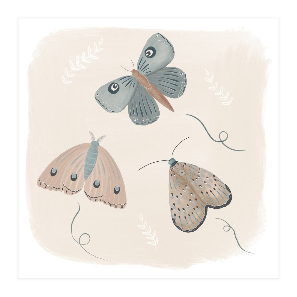 Moths in the moonlight  (Print Only)