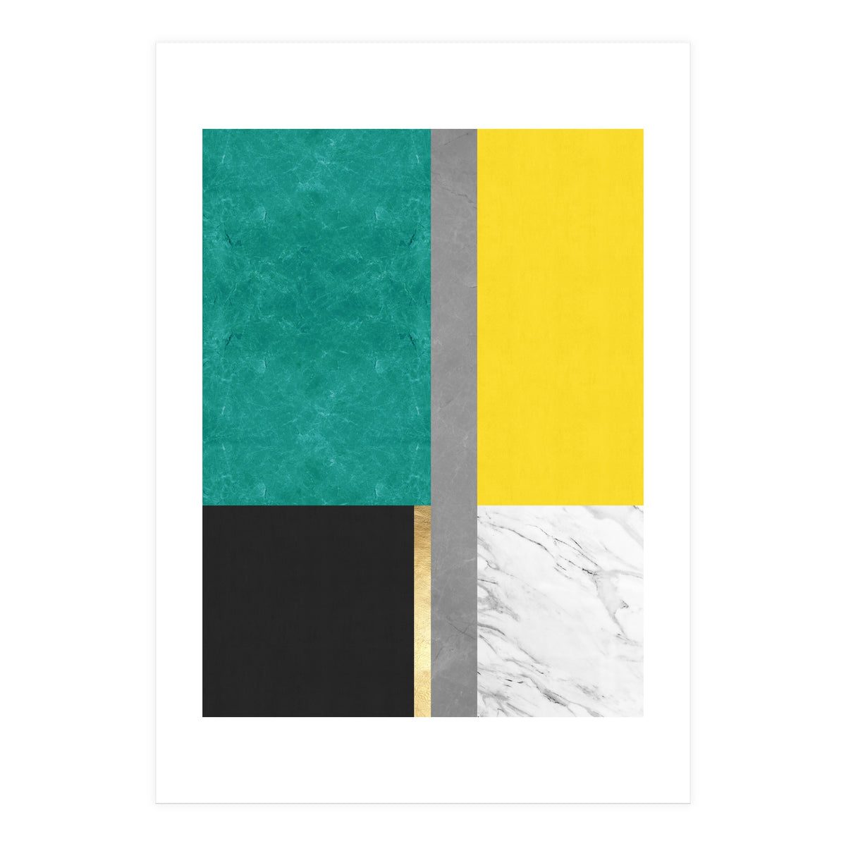 Geometric and golden IX (Print Only)