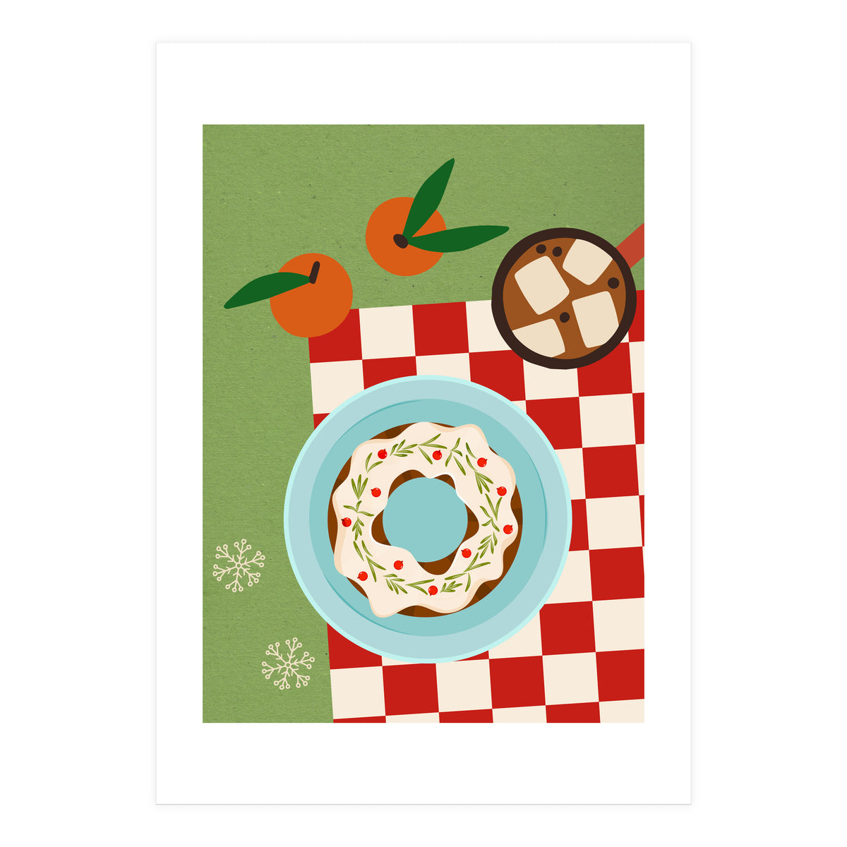 Christmas Wreath Cake (Print Only)