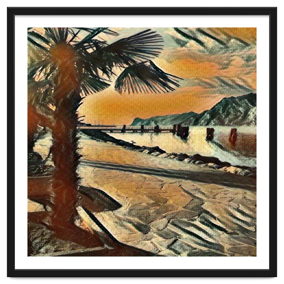 End of the day on Lake Garda, Italy.