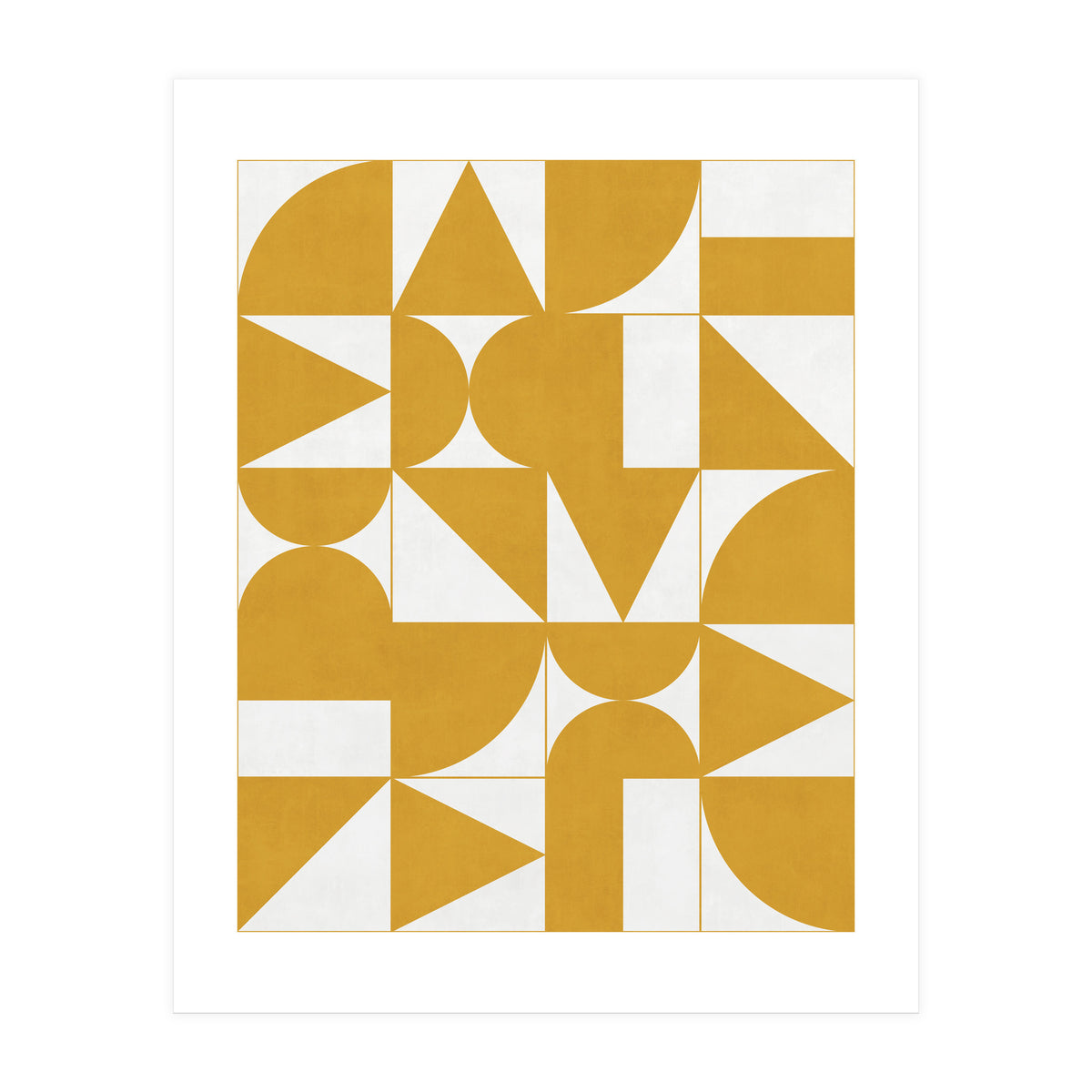 My Favorite Geometric Patterns No.13 - Mustard Yellow (Print Only)