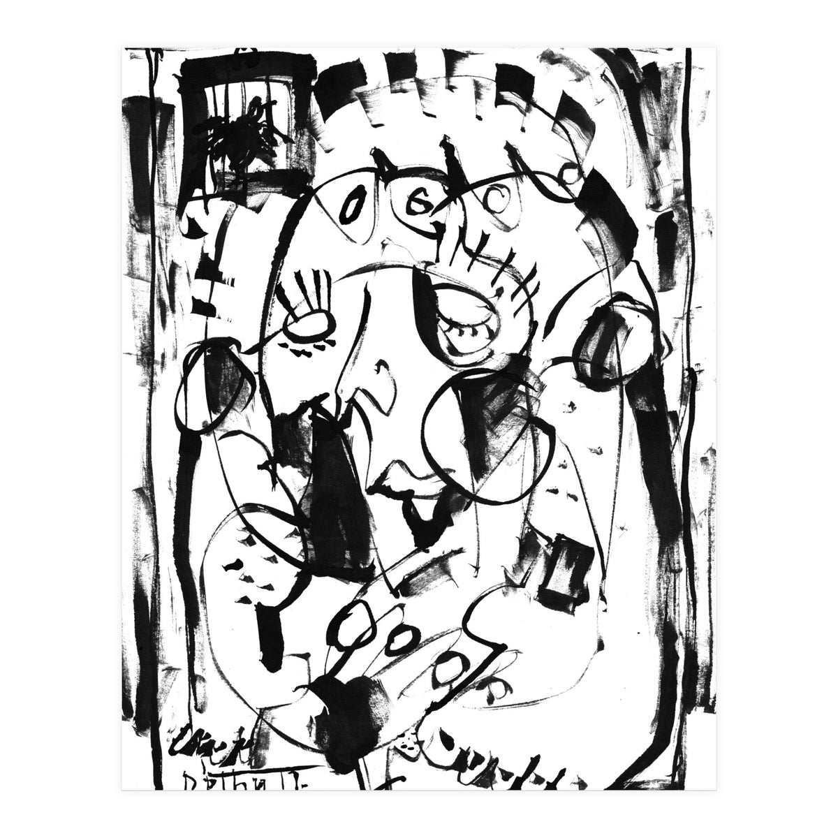 Caged Bird - b&w (Print Only)