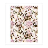 Pink flowering in geometric (Print Only) thumbnail