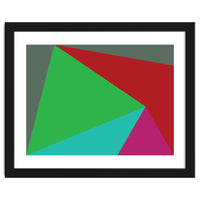 Geometric Shapes No. 19 -  green, magenta & blue