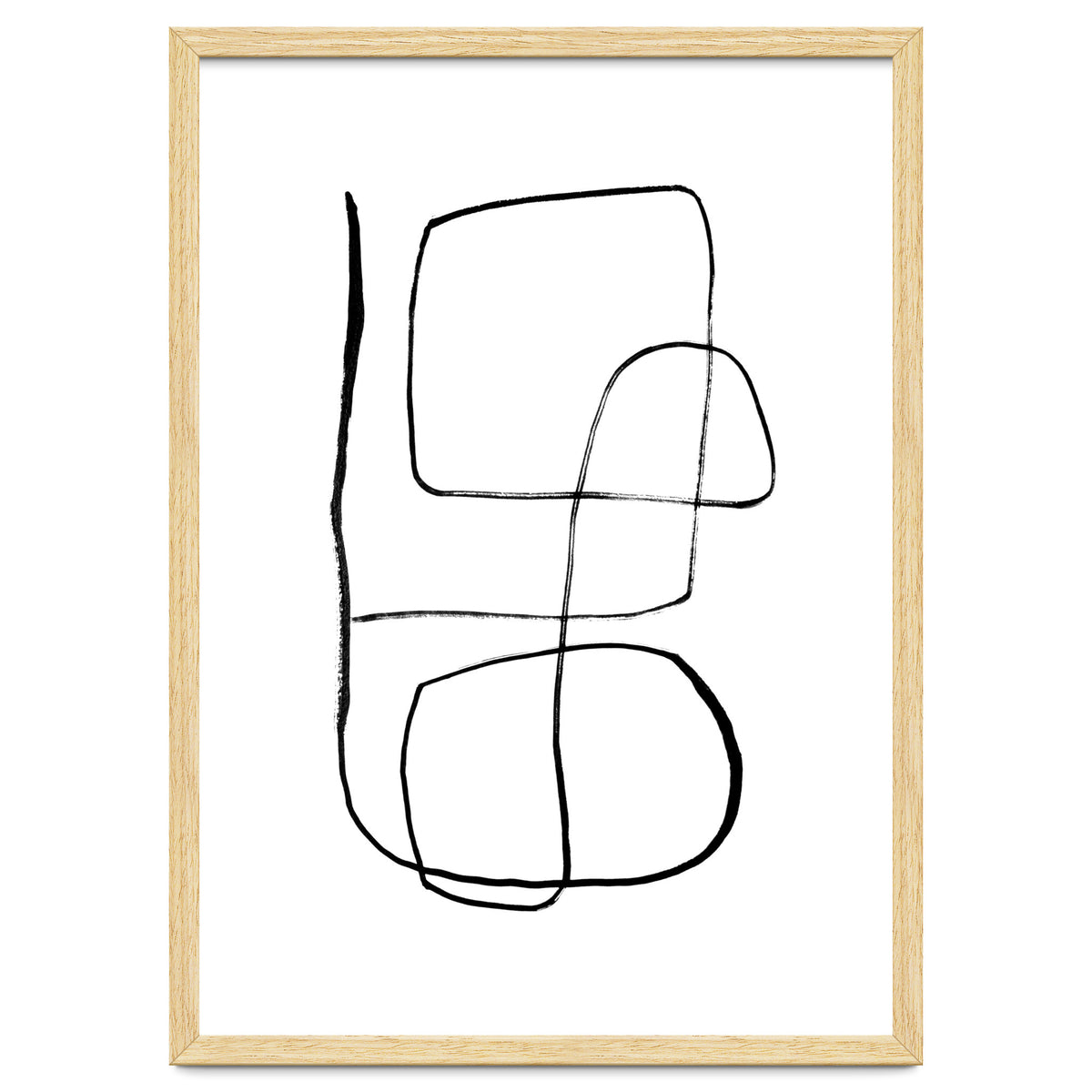 Mid-Century Line Art Print #3