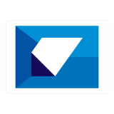 Geometric Shapes No. 32 -  blues (Print Only) thumbnail
